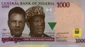 Clement Nyong Isong on N1000 nigerian currency